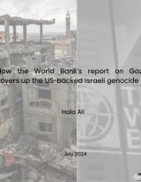How the World Bank's report on Gaza covers up the Us- backed Israeli genocide